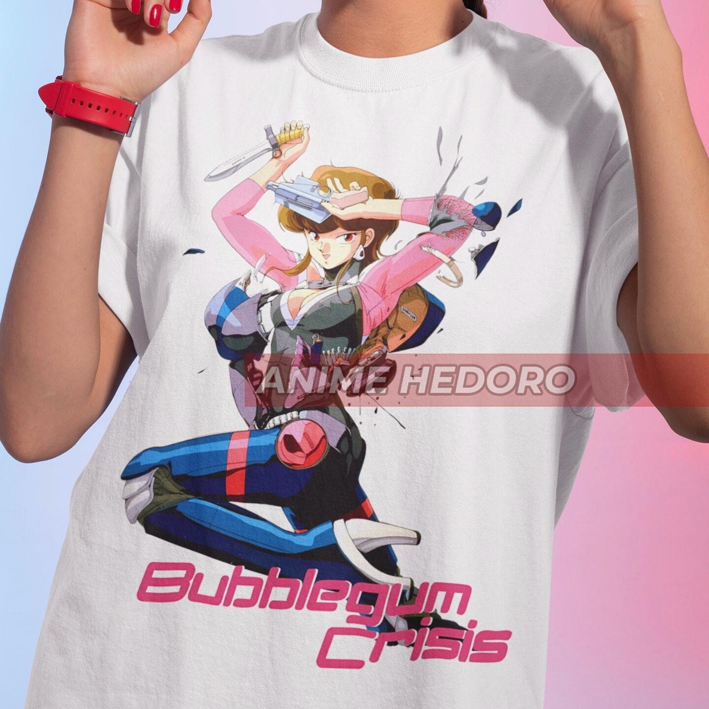 ユニセックス バブルガムクライシス レトロアニメ Tシャツ、マンガ