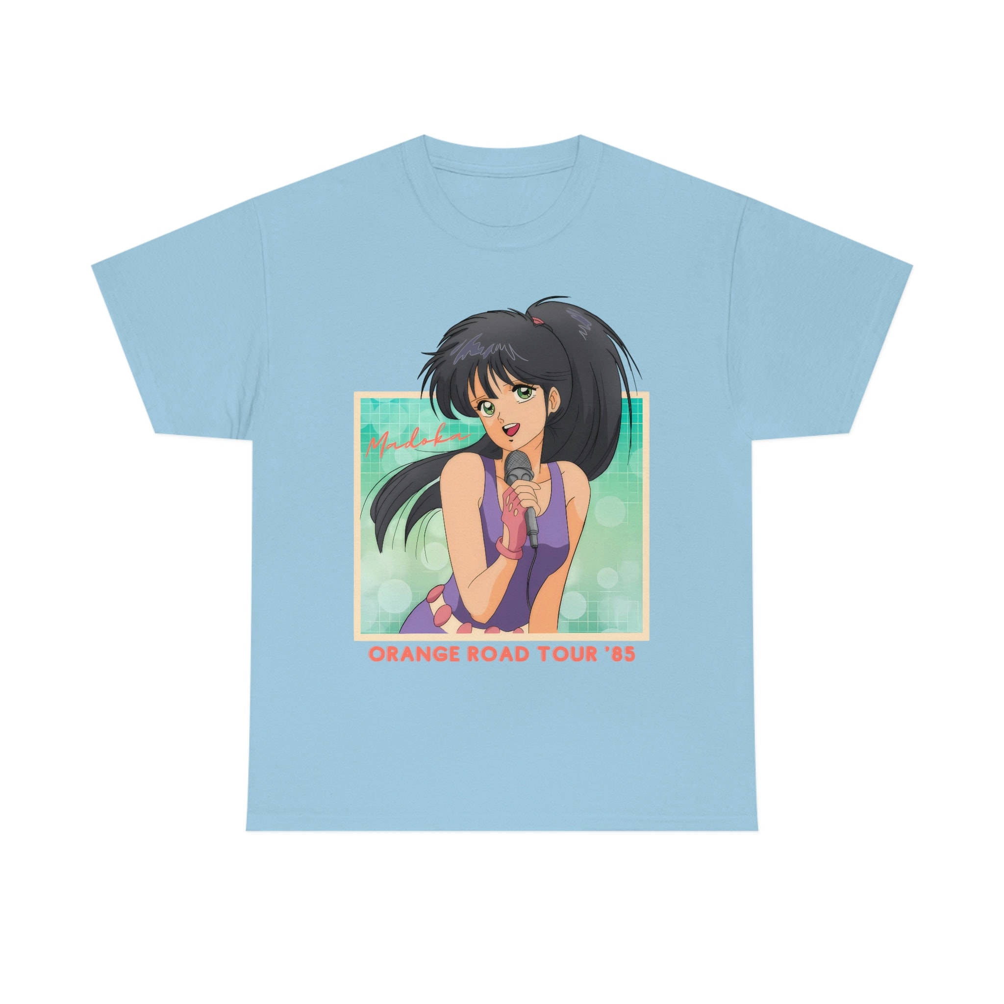 ユニセックスきまぐれオレンジロード 鮎川まどかレトロアニメTシャツ