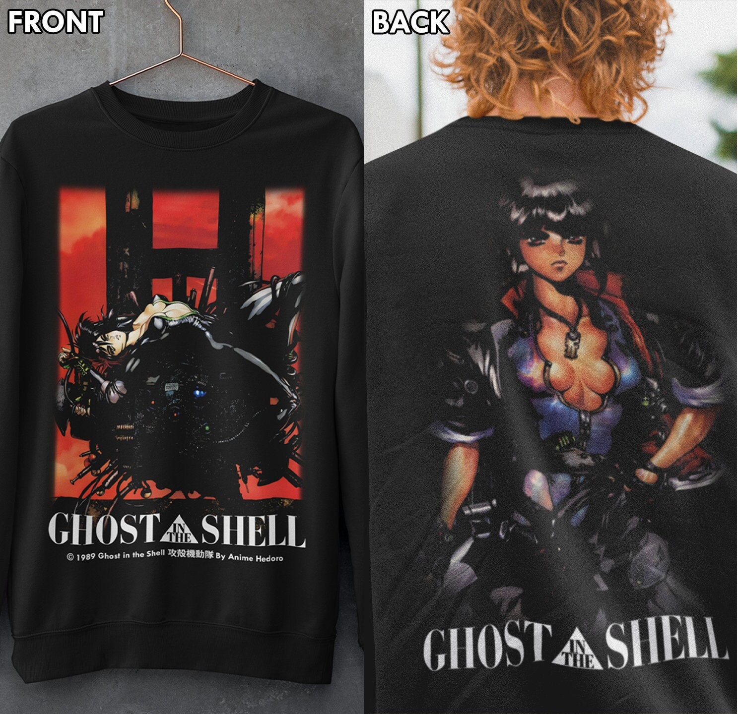 Unisex Ghost in the Shell Motoko Kusanagi 90s Anime Retro Unisex Ghost in the Shell Motoko Kusanagi 90s Anime Retro
