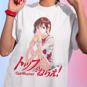 Unisex Gunbuster Noriko Takaya Anime T-Shirt, Manga Retro Waifu Shirt