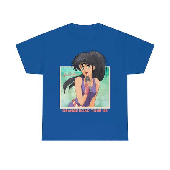 ユニセックスきまぐれオレンジロード 鮎川まどかレトロアニメTシャツ 