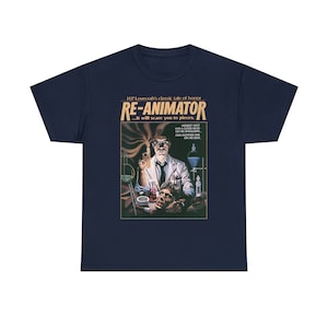 Unisex Re-Animator Movie T-Shirt, 80s Horror Film Shirt image 4