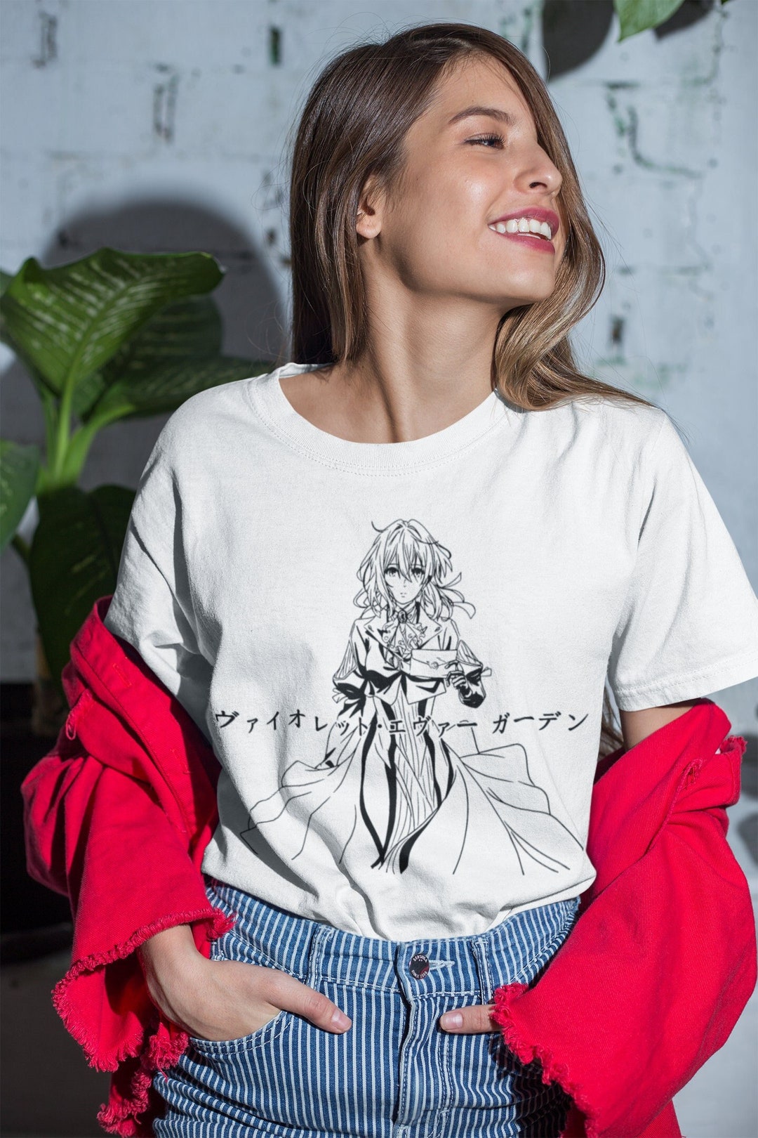 ユニセックス ヴァイオレット・エヴァーガーデン アニメ Tシャツ