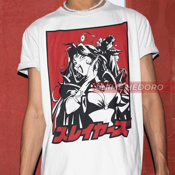 Unisex the Slayers Naga the Serpent Retro Anime T-shirt, Lina