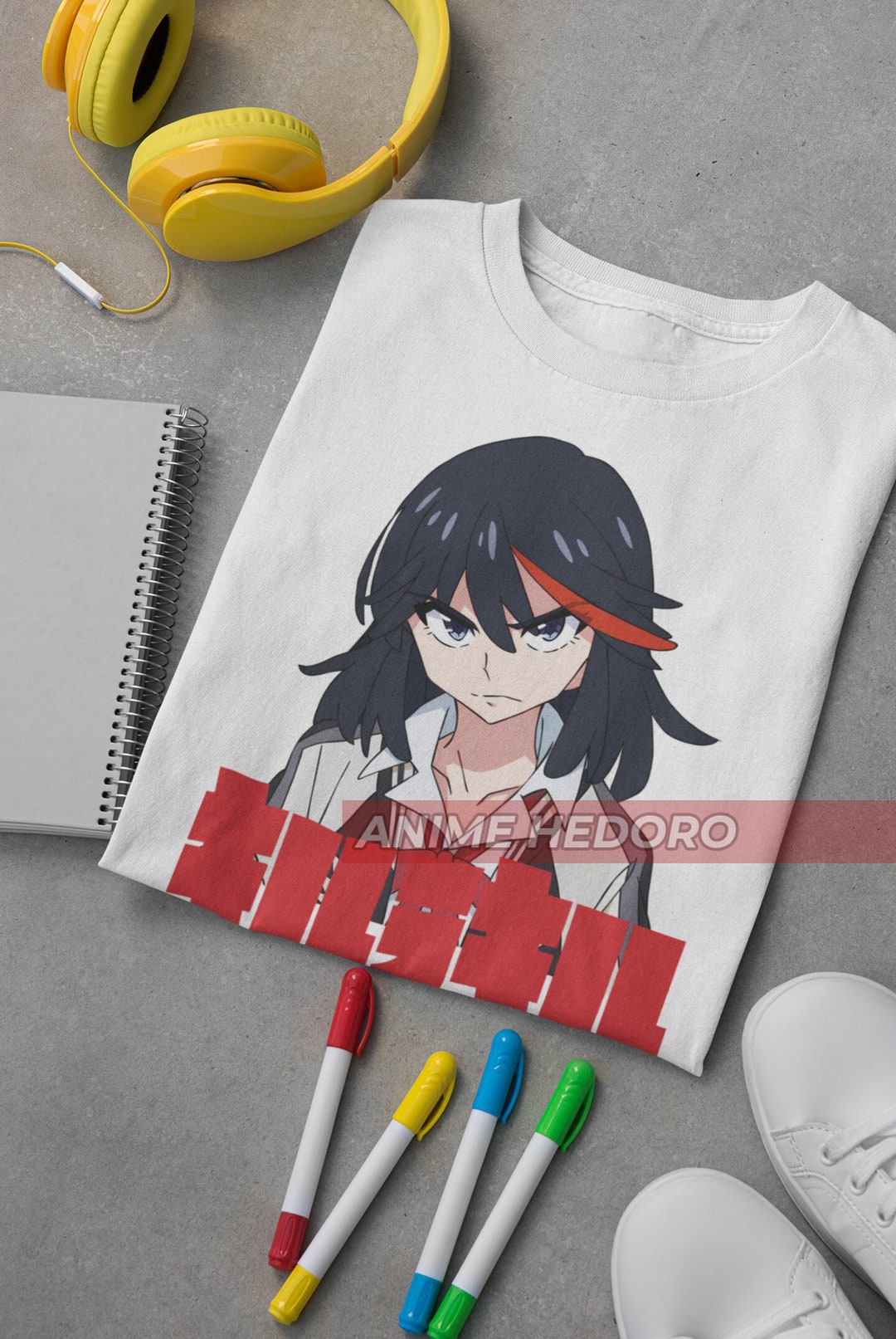 T-Shirt Anime Kill La Kill Ryuko Matoi - Waifu Senketsu - Pour Femme/Homme - Toutes Tailles - Neuf Avec Étiquettes