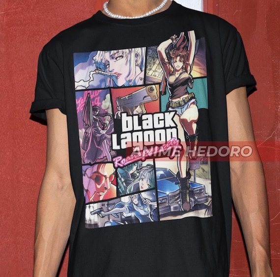 Unisex Black Lagoon Revy Balalaika T-shirt, Manga Eda Waifu Shirt