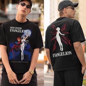 Unisex Eva Ayanami Vintage Anime T-Shirt, Bootleg Manga Asuka Shirt