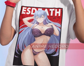 Unisex Akame Ga Kill! Esdeath Anime T-Shirt, Manga Waifu Shirt