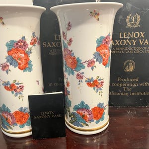 Lenox Saxony Vase - Etsy