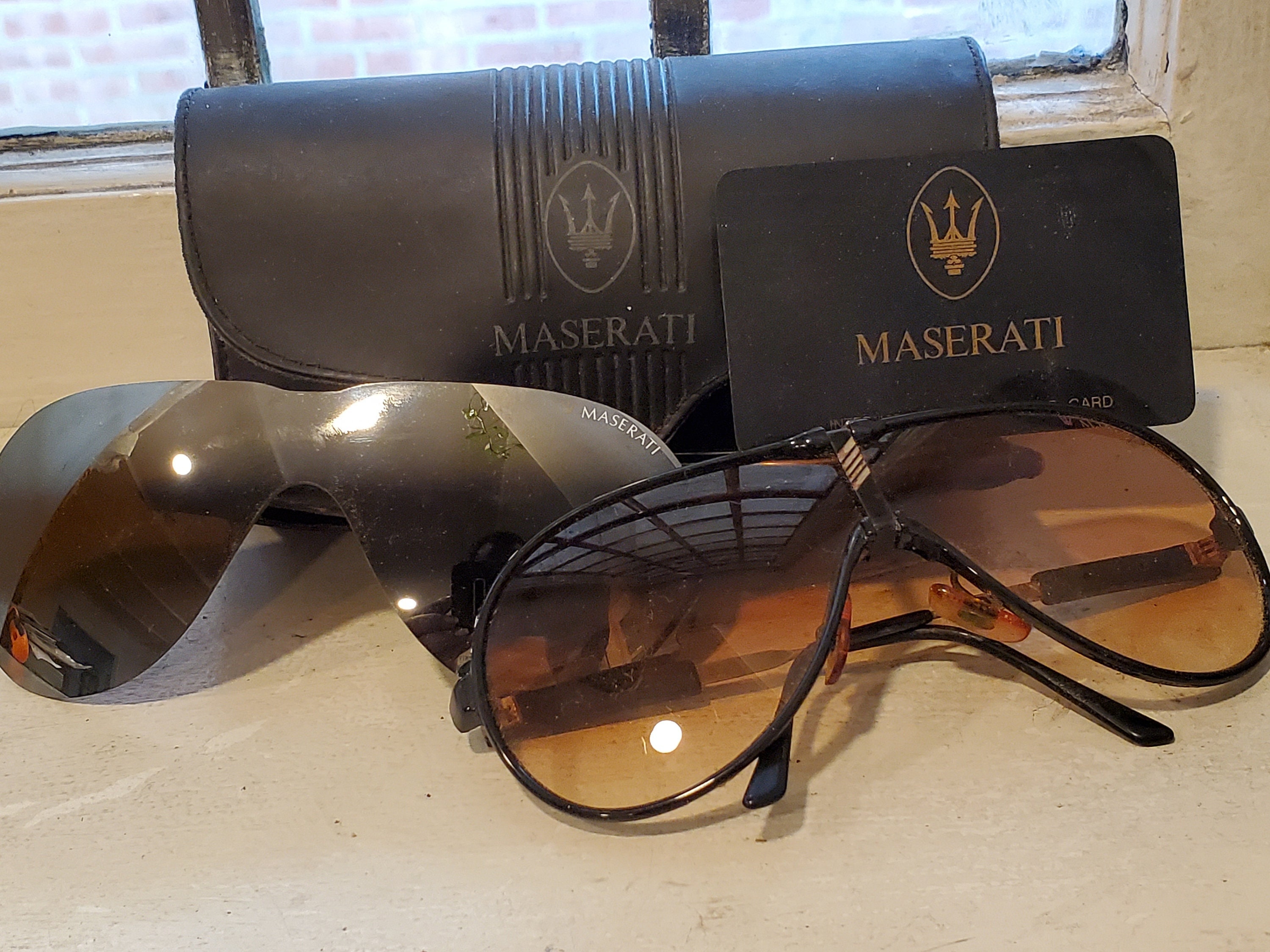 Occhiali da Sole Aviatore Maserati Vintage Modello 6119 50