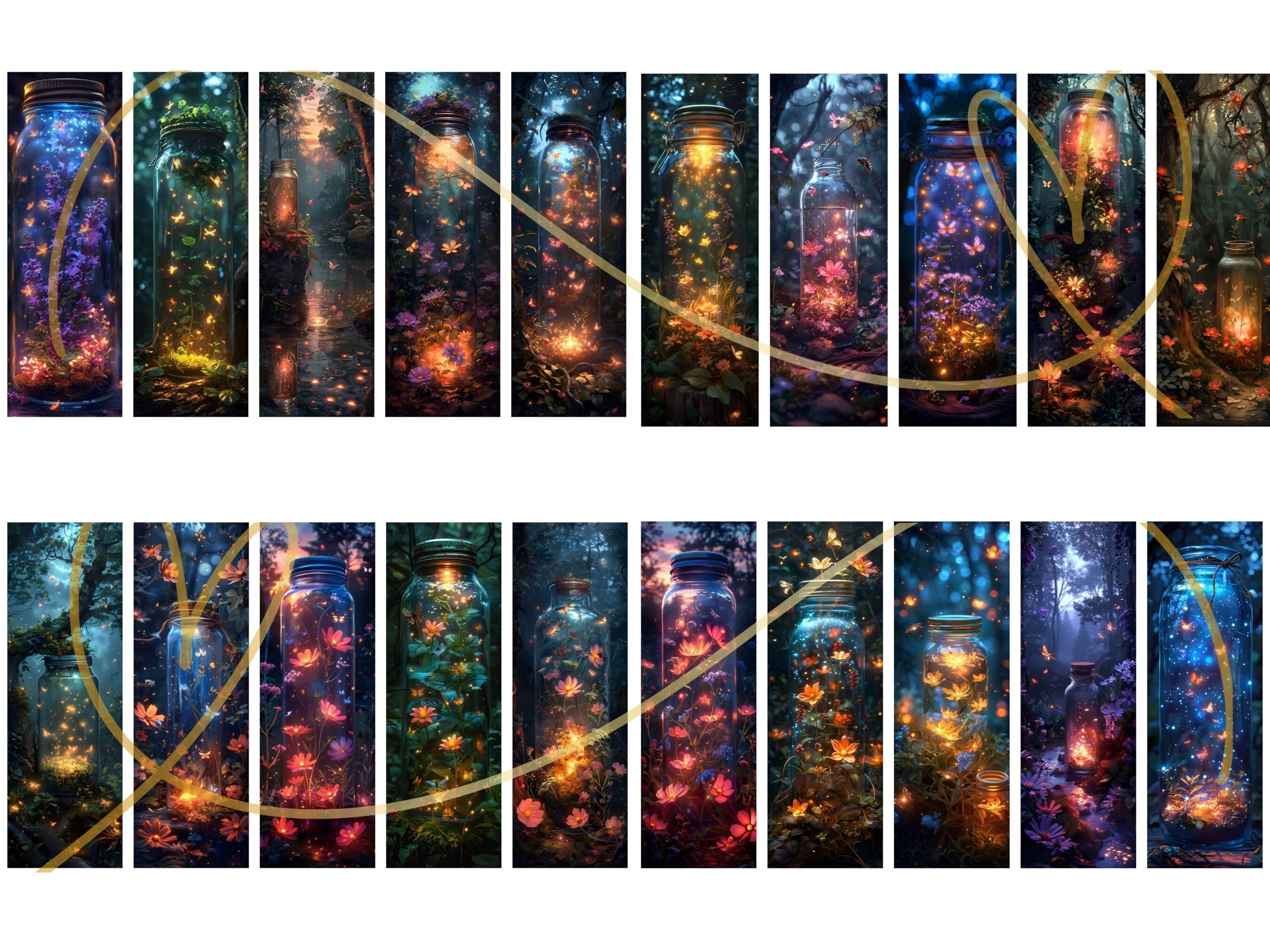 Firefly Jar Printable Bookmarks: Magical Fairy Fantasy (digital ...