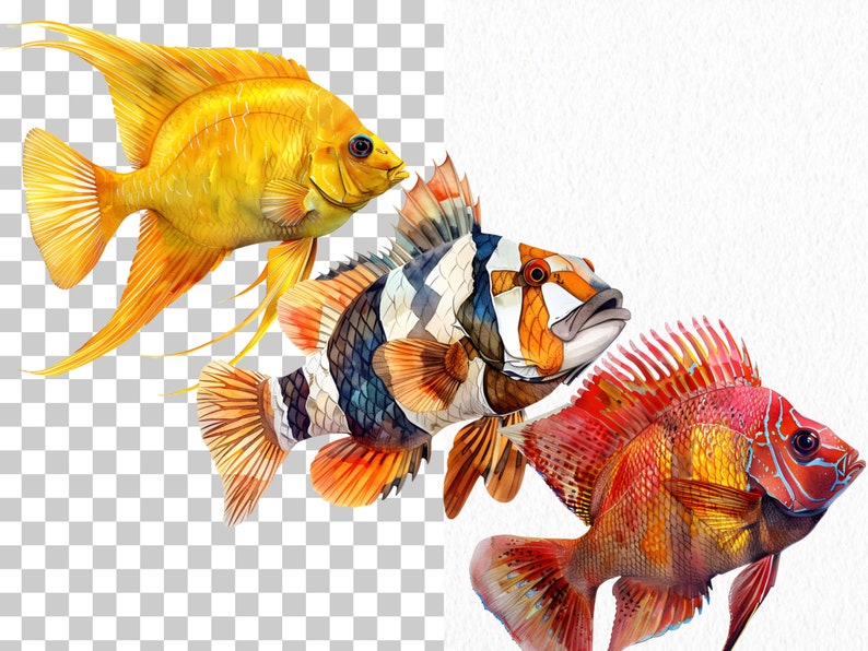 Clipart med havsdjur: 76 havsdjur i PNG (digital nedladdning) bild 2