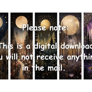 Fantasy Spruce Forest Printable Bookmarks Bundle, Set of 20 PNG/JPG ...