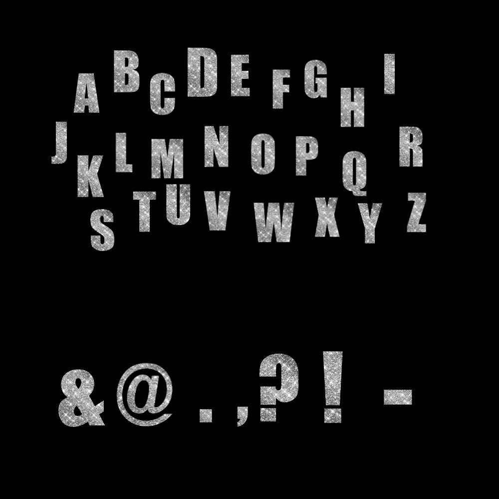 Silver Glitter Letters, Sparkle Clip Art, Letters Alphabet Numbers