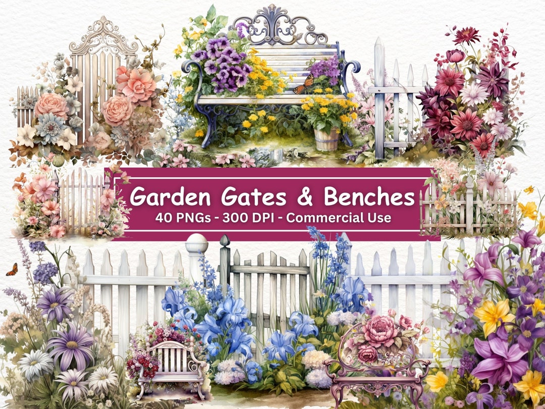 花とベンチ　水彩画 木陰のベンチ」 #水彩画 F4 * 何年か前にファブリアーノ全紙の