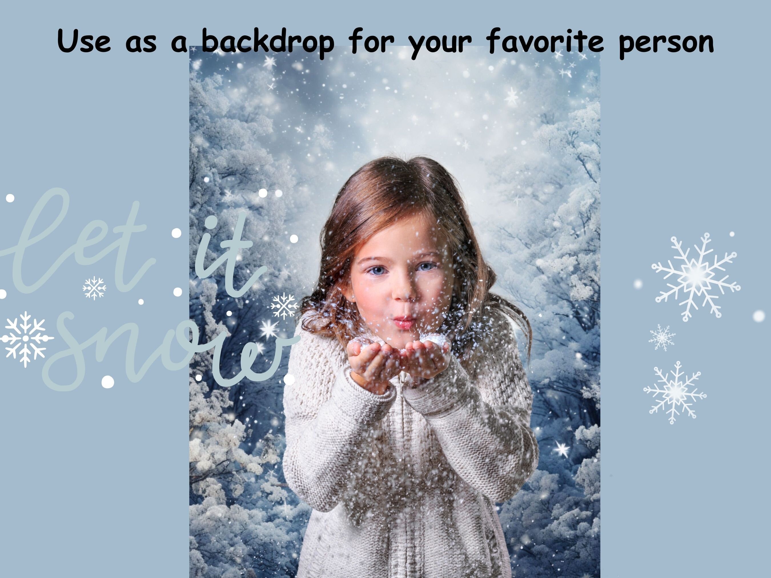 Snow Bottom Paper Winter Snow Digital Paper: Snowy Forest Backgrounds (digital Download ...