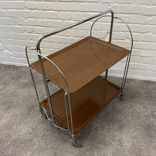 Vintage dinette bar cart serving cart table