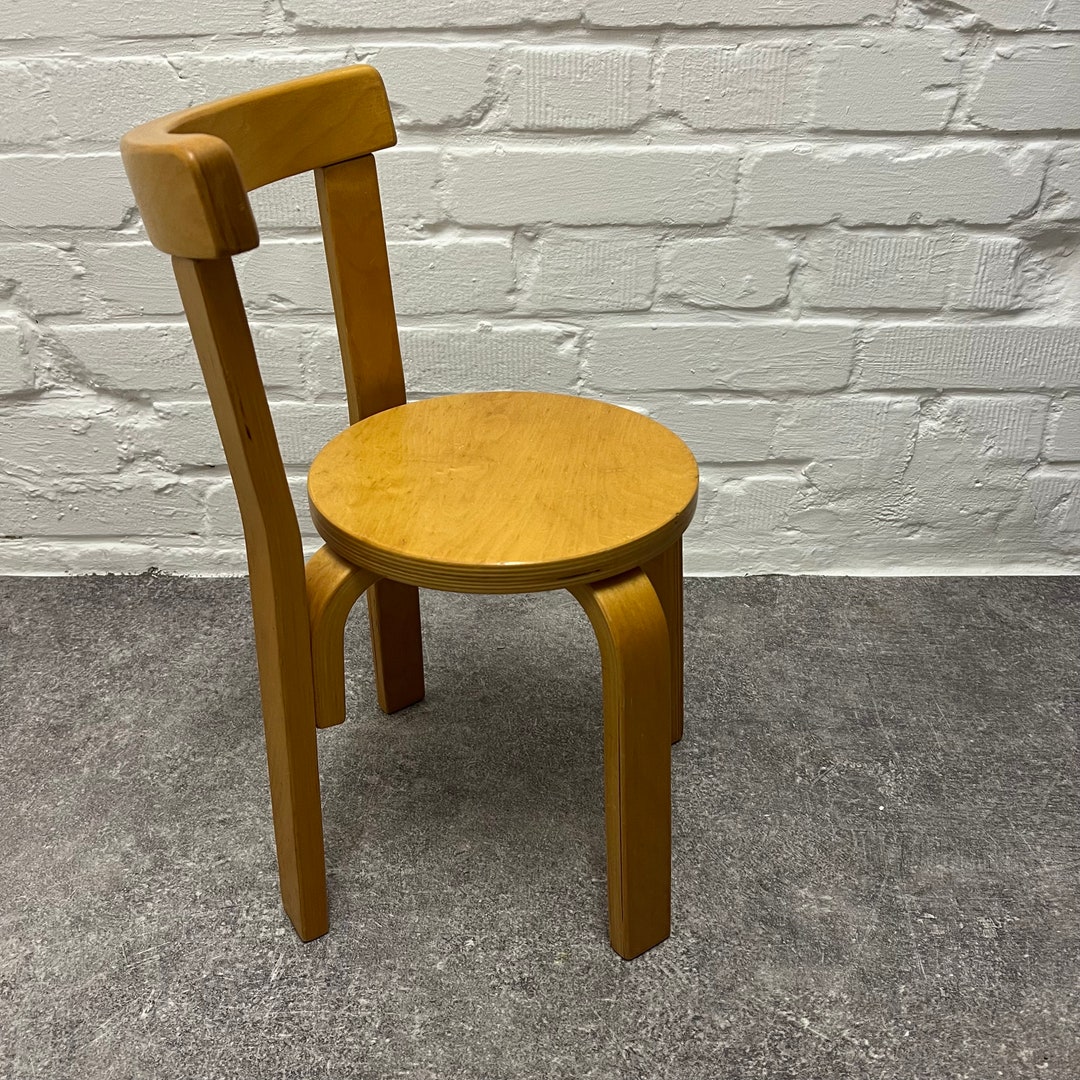 No. 2 of 2 Vintage Children's Chair Plywood Stool 80s Etsy UK