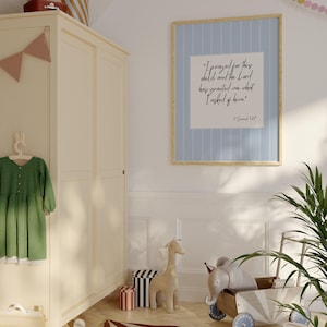 Christian baby room decor printable perfect for newborn nursery and baby shower gifts.
