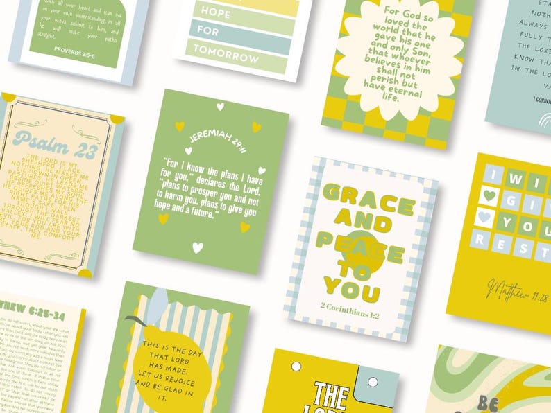 Printable Bible Verse Cards: Catholic Prayer, Daily Devotional (digital ...