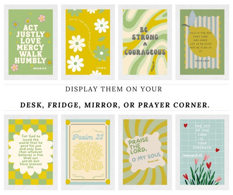 Printable Bible Verse Cards: Catholic Prayer, Daily Devotional (digital ...