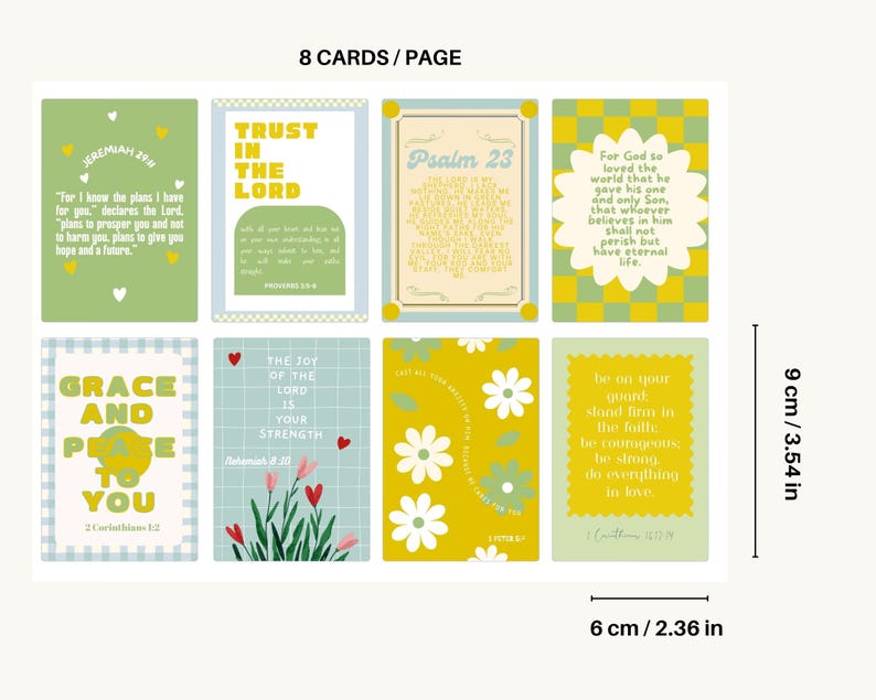 Printable Bible Verse Cards: Catholic Prayer, Daily Devotional (digital ...
