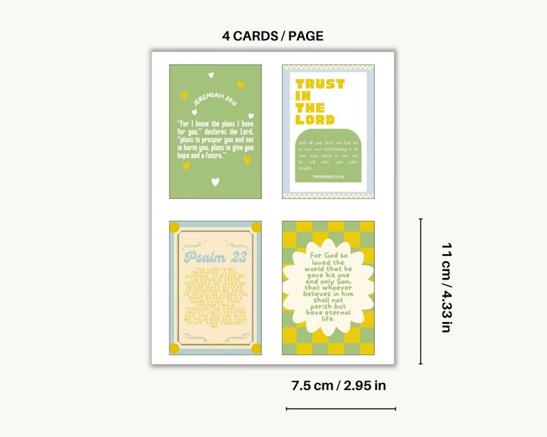 Printable Bible Verse Cards: Catholic Prayer, Daily Devotional (digital ...