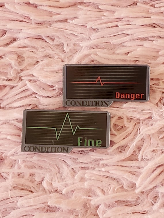 Resident Evil Classic Health Bar Acrylic Pin
