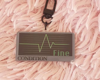 Resident Evil Classic Health Bar Two Sided Keychain