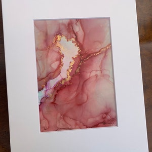 Abstract alcohol ink painting