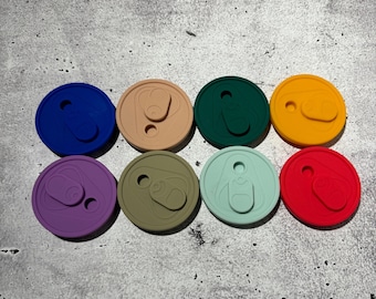 Silicone lids for 16oz jars, leak-proof, large selection of colors