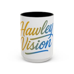 Personalized Hawley Vision Accent Coffee Mug - Unique Gift for Coffee Lovers, Home Decor, Office Mug, Birthday Present