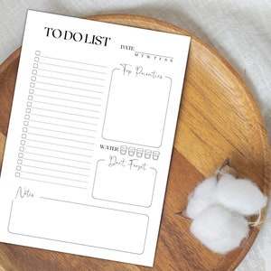 Daily to Do List Printable, Daily/weekly Planner Printable, PDF to Do ...