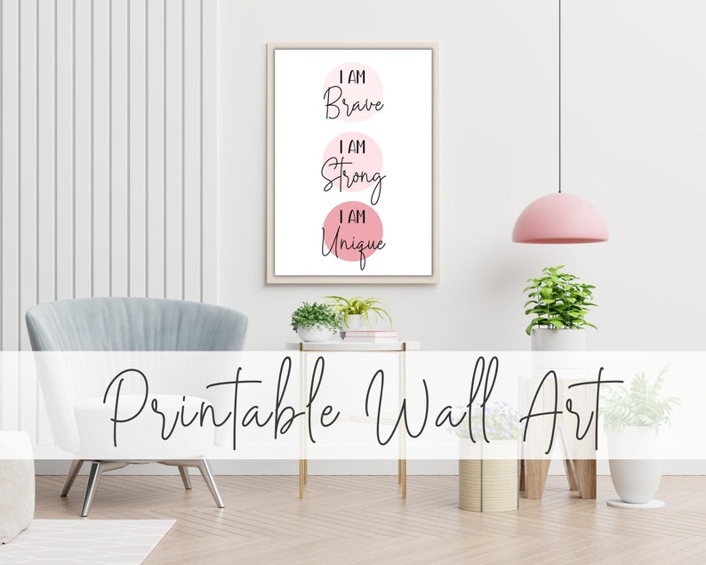 Printable Positive Affirmation Wall Art Encouragement Poster - Etsy