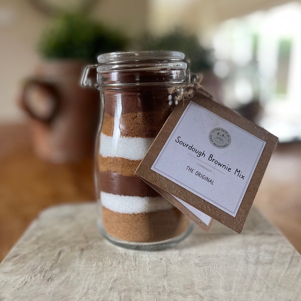 Sourdough Brownies in a Jar