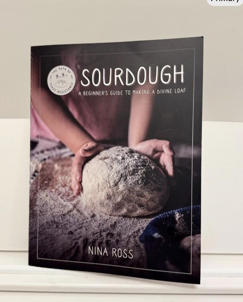 Organic Sourdough Starter Kit, Live or Dehydrated, Baking Bundle, Mothers day gift, Valentines gift Hardcopy wipeable