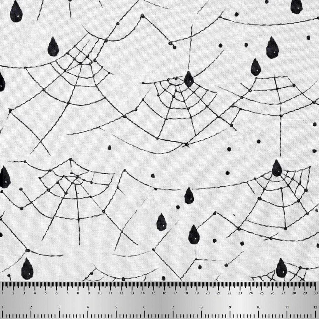 Spider Web Pattern, Fabric by the Yard, 58 In