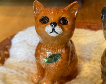 Vintage Beswick Kitty Cat Figurine, Ginger, Made in England, Lifelike expression, Collectible, Gift for Cat Lovers