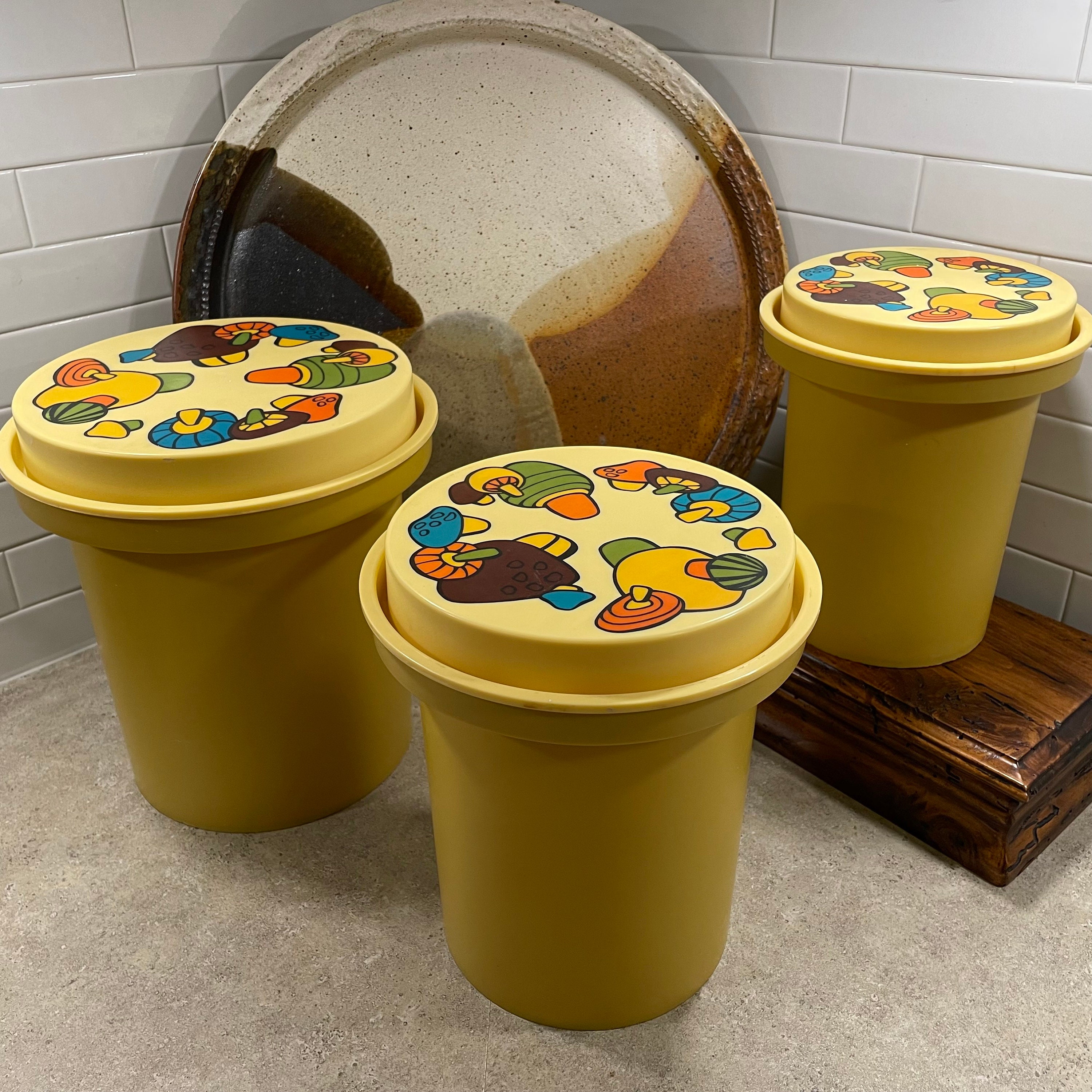 アメリカ ヴィンテージ Rubbermaid ラバーメイド きのこ　キャニスター アメリカ ヴィンテージ Rubbermaid ラバーメイド きのこ