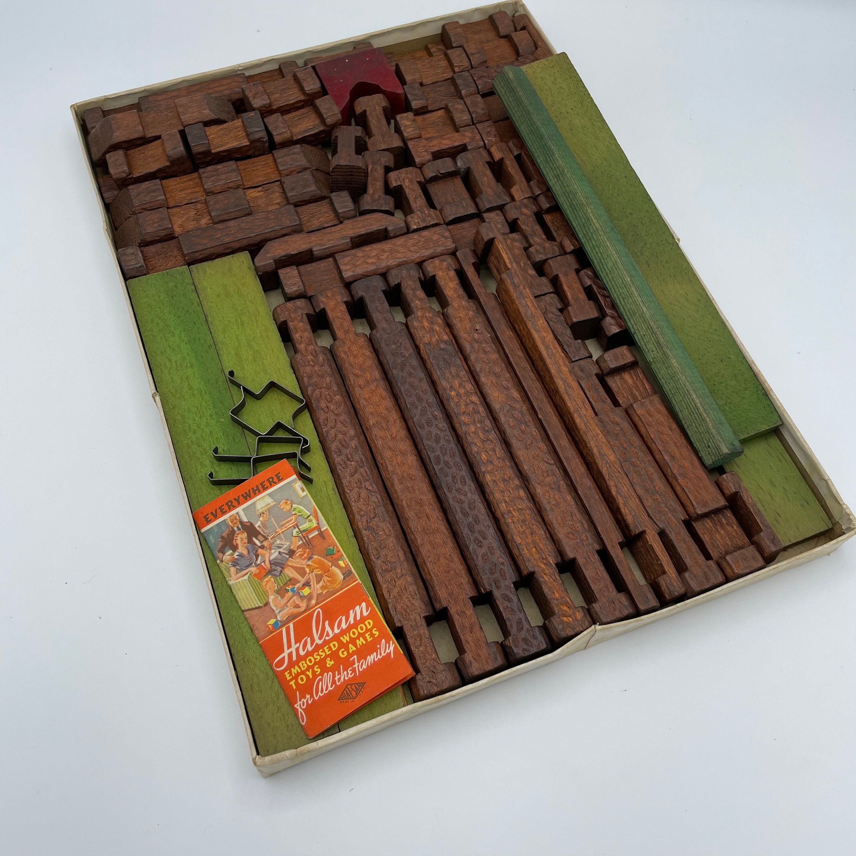 Vintage American Logs Building Toy by Halsam in Original Box - Etsy