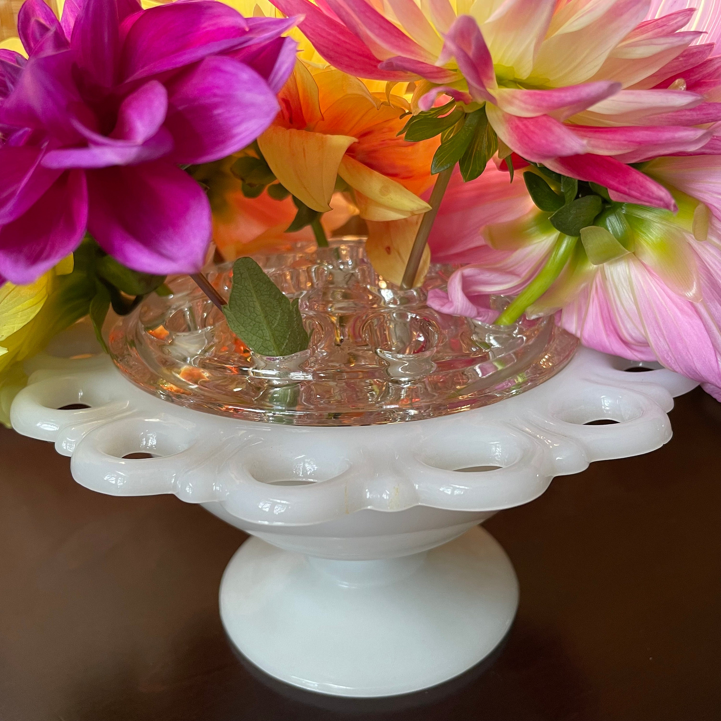 3 Size Metal Flower Frog/flower Jar Lid/flower Arrangement/kenzan/vessel  Top/mason Jar Top/flower Holdervase Not Included 