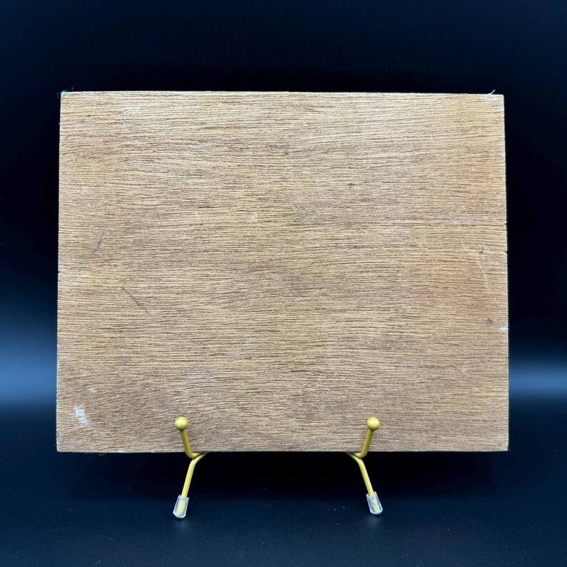 Original Irene Cafieri Fall Landscape Oil Painting on a Wooden Board