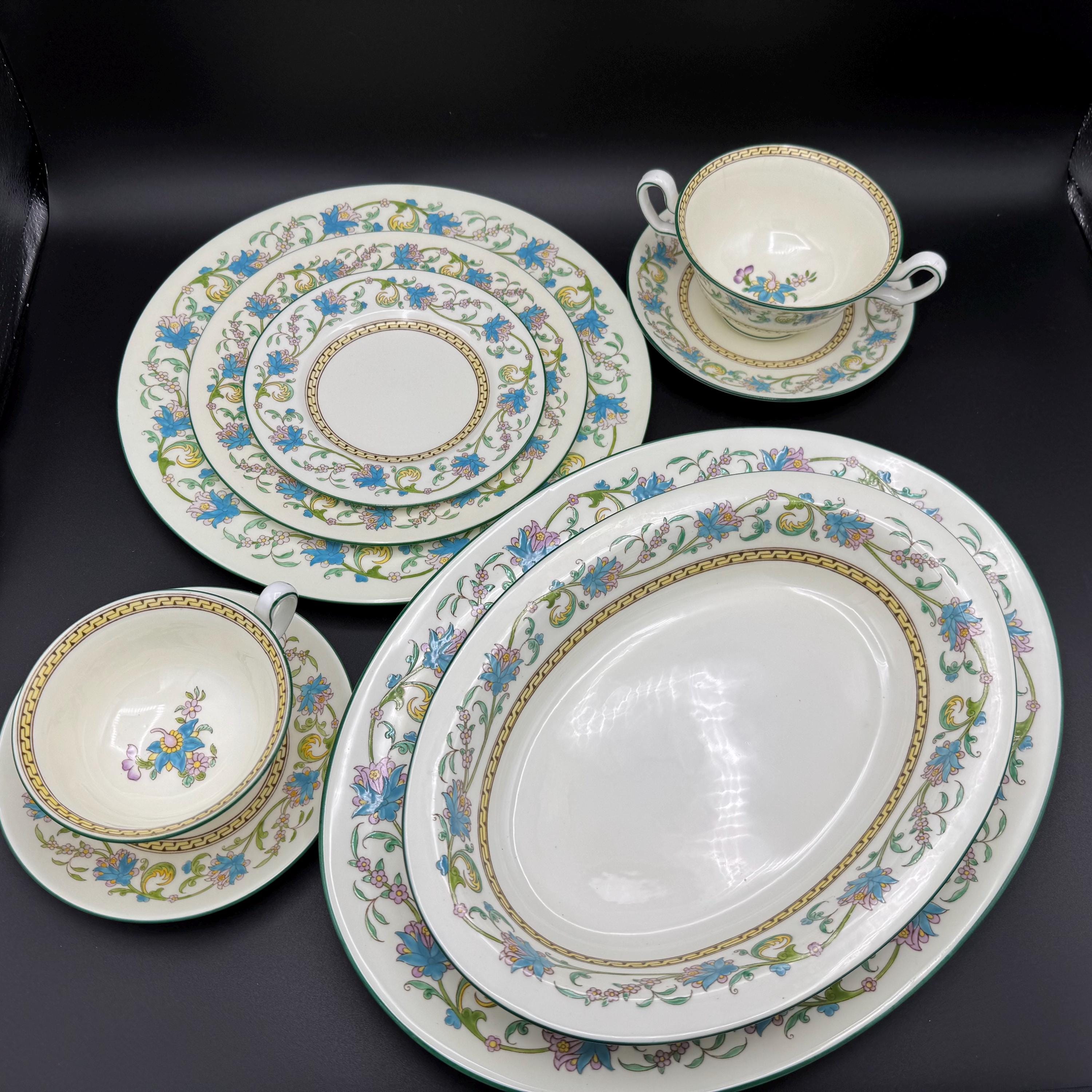 アンティーク ウェッジウッド サラダプレート 4枚セット、シャー