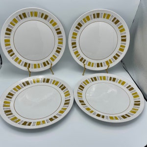 Vintage Set of 4 Mikasa Cera-Stone Catalina Dinner plates, 10&quot;,  Made in Japan, Detergent and Dishwasher proof, Excellent Vintage Condition
