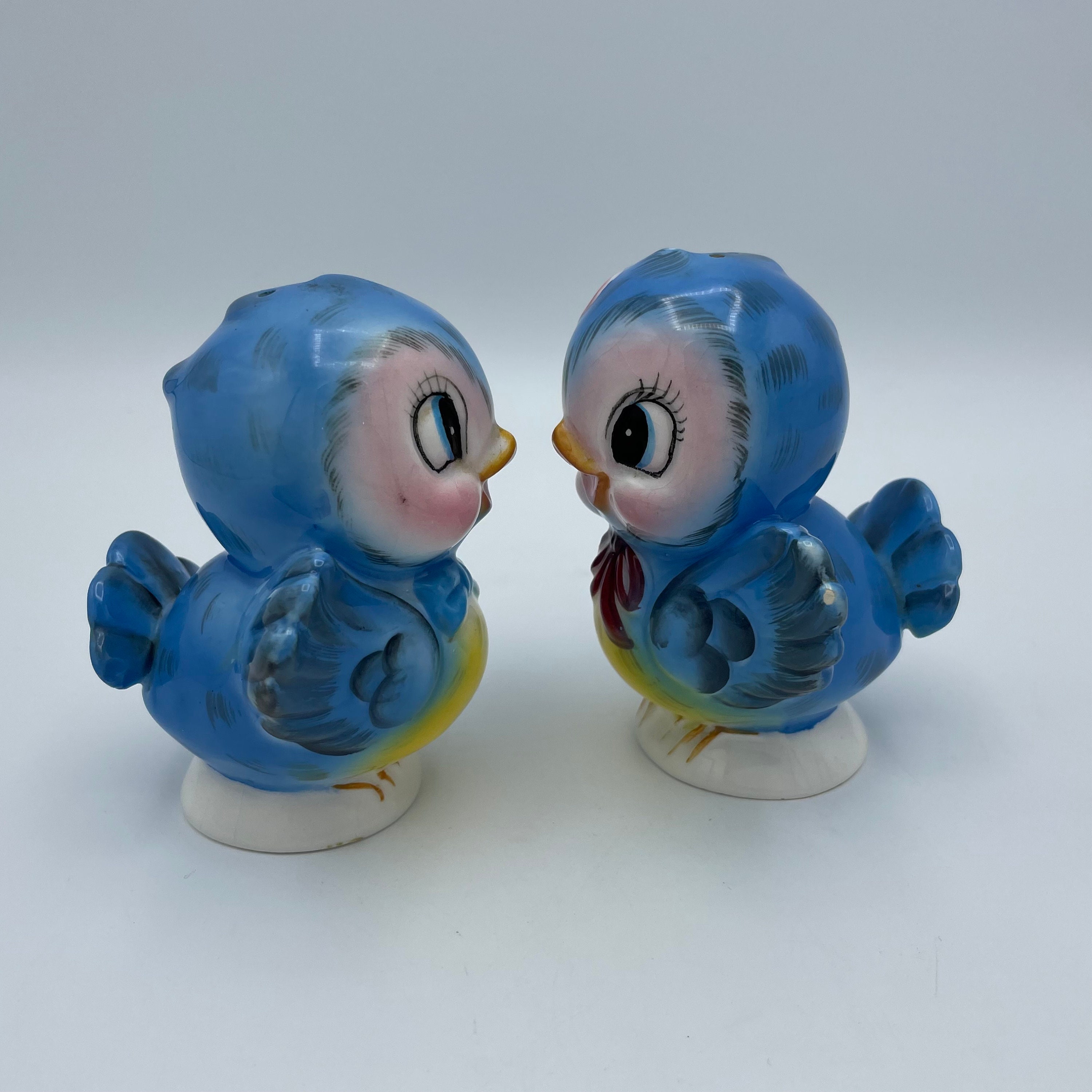 Vintage Lefton Blue Bird Salt and Pepper Set, Hand Painted From 1950's,  Highly Collectible, Made in Japan, Excellent Condition - Etsy