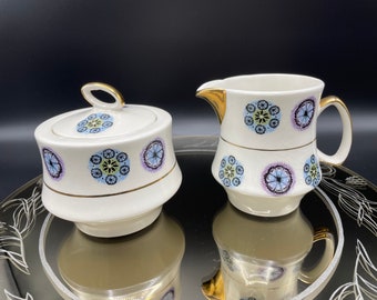 Vintage Toy China Tea Set, 17 Pieces, Teapot, Cream and