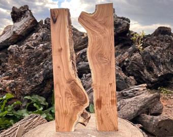 Russian Olive Wood River Set, Live Edge Slabs, DIY Woodworking