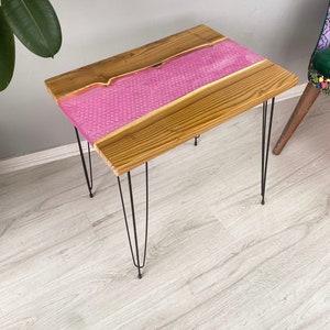 Epoxy Russian Olive Wood Coffee Table, Live Edge Coffee Table, Farmhouse Table, Unique Coffee Table
