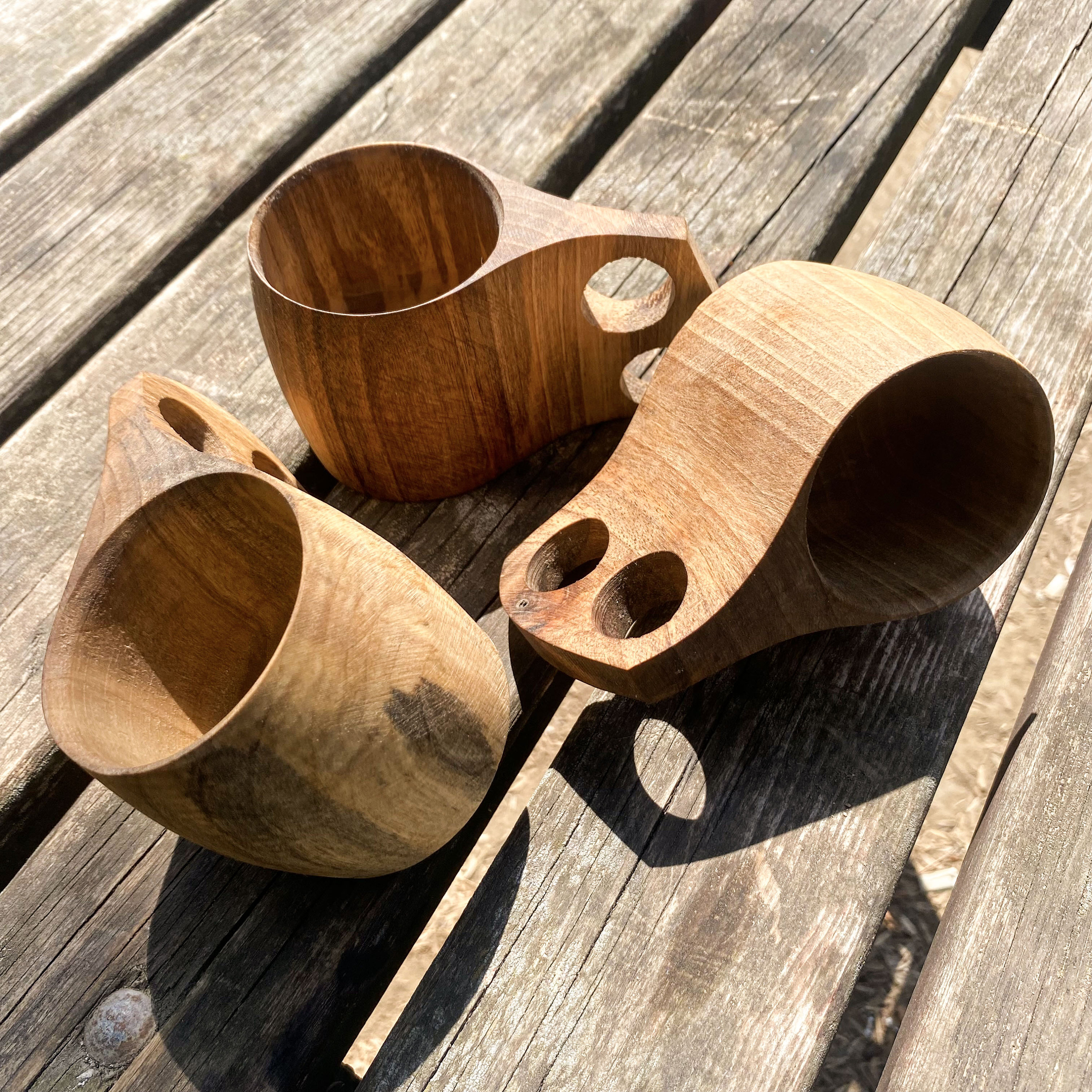 Handcarved Walnut Wood Kuksa: Scandinavian Camping Mug - Etsy