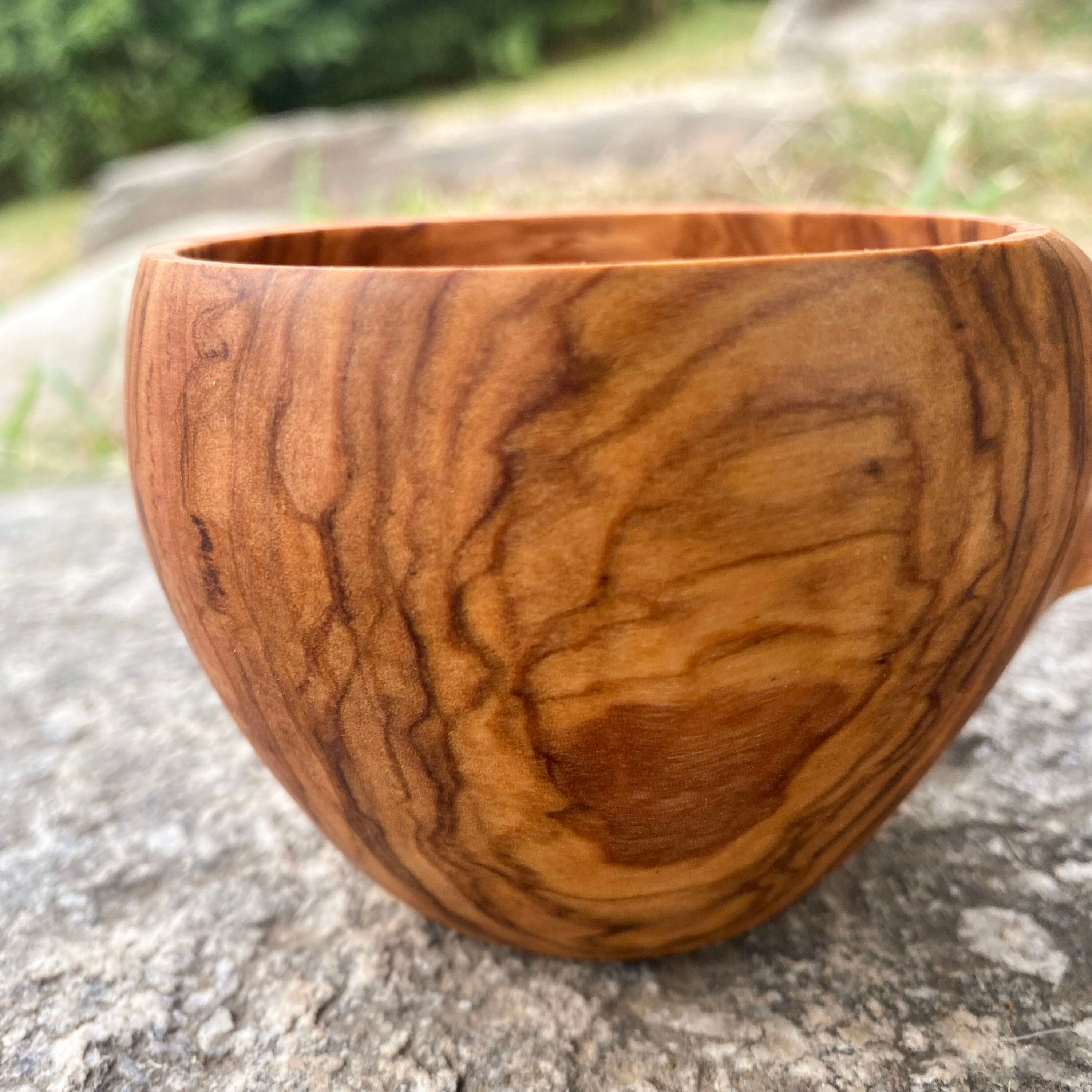 Handmade Olive Wood Kuksa, Wooden Coffee Mug, Camping Cup - Etsy